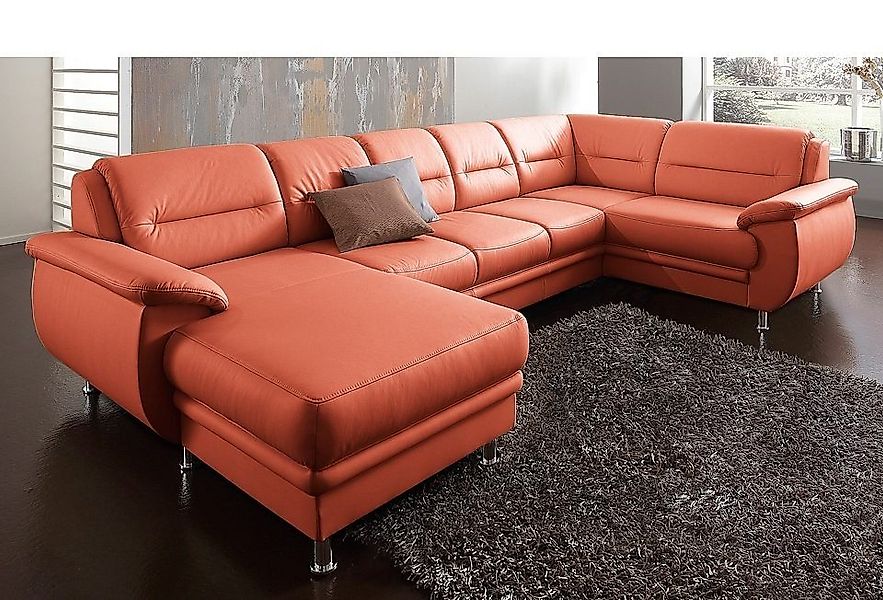 sit&more Wohnlandschaft "Mailand U-Form, B: 312 cm" optional Bettfunktion günstig online kaufen