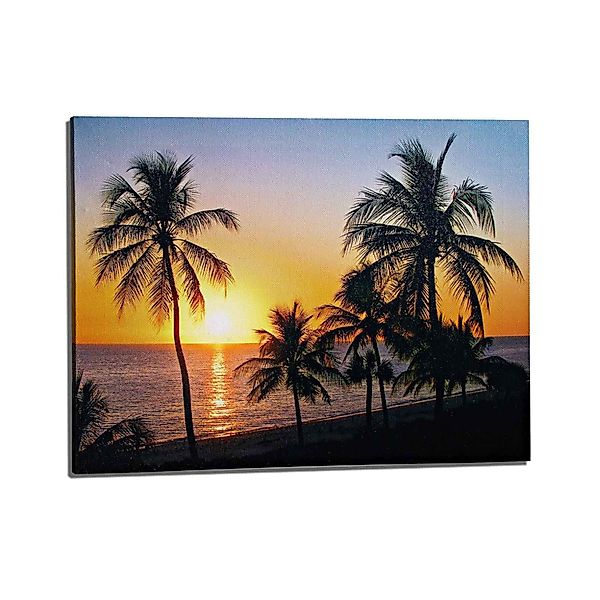 HAC24 LED-Bild LED Leinwand Strand Beleuchtet günstig online kaufen