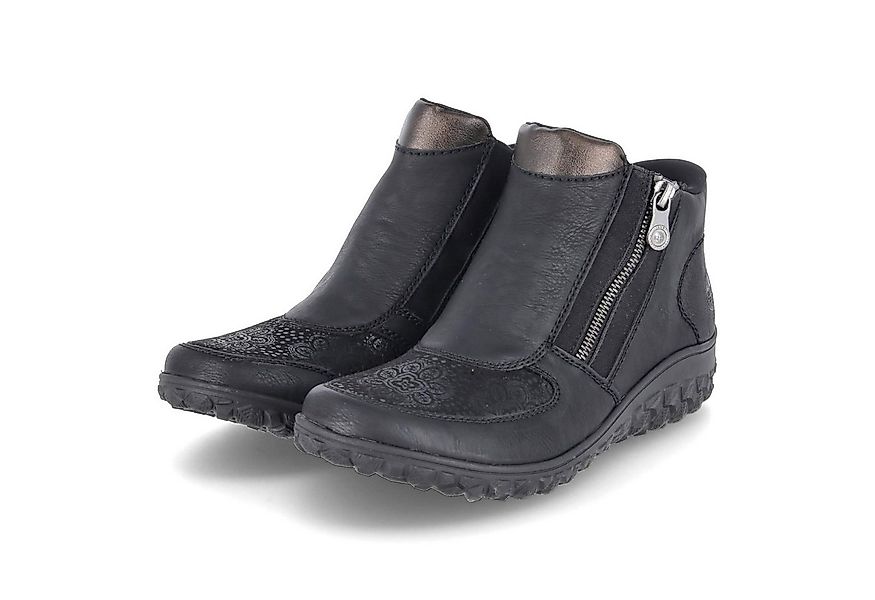 Rieker Rieker 59558-00 Damen Textil & Synthetik schwarz Schlupfstiefel günstig online kaufen