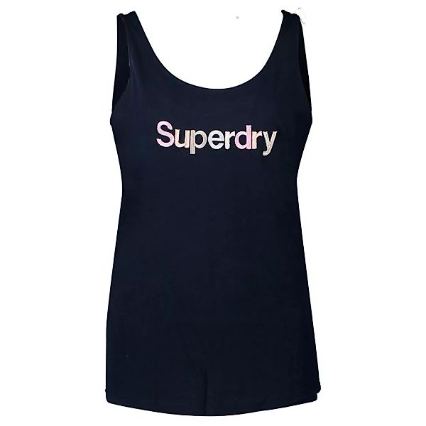 Superdry Swiss Logo Embroidered Classic Ärmelloses T-shirt S Deep Navy günstig online kaufen