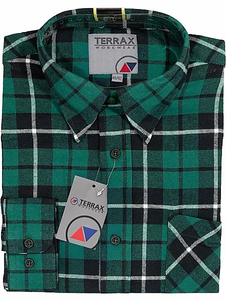 Terrax Workwear Flanellhemd "Bekleidung 81032-4200 Flanellhemd 105 cm" günstig online kaufen