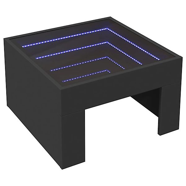 vidaXL Couchtisch mit Infinity-LED Schwarz 50x50x30 cm 847603 günstig online kaufen