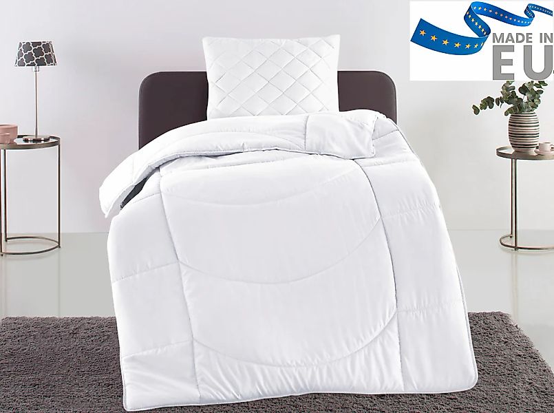 OTTO home Steppbett + Kopfkissen "Microlux, Bettdecke 135x200 cm, 155x220 c günstig online kaufen