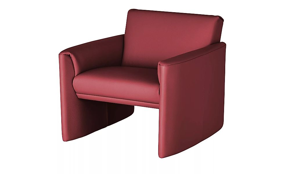 Ledersessel, niedrig - rot - 83 cm - 73 cm - 86 cm - Polstermöbel > Sessel günstig online kaufen