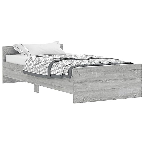 vidaXL Bettgestell, Bettrahmen Weiß 90x190 cm Holzwerkstoff günstig online kaufen