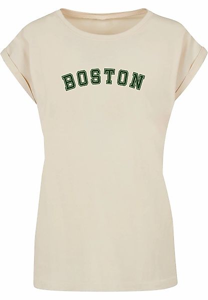 Merchcode T-Shirt "Merchcode Damen Ladies Boston Extended Shoulder Tee", (1 günstig online kaufen