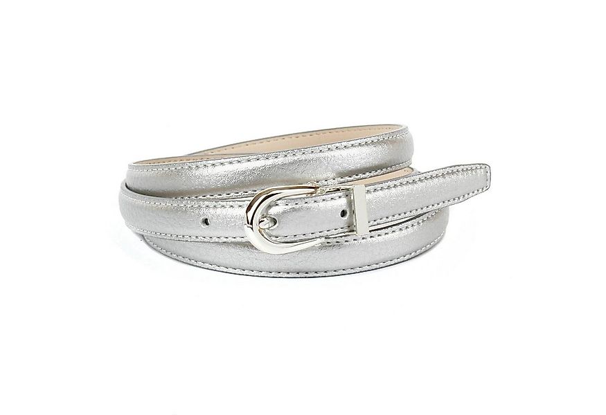 Anthoni Crown Ledergürtel in schmaler Form, glänzende Oberfläche günstig online kaufen