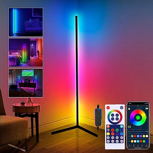 LMaxhome LED Stehlampe Smart RGB Stehleuchte günstig online kaufen