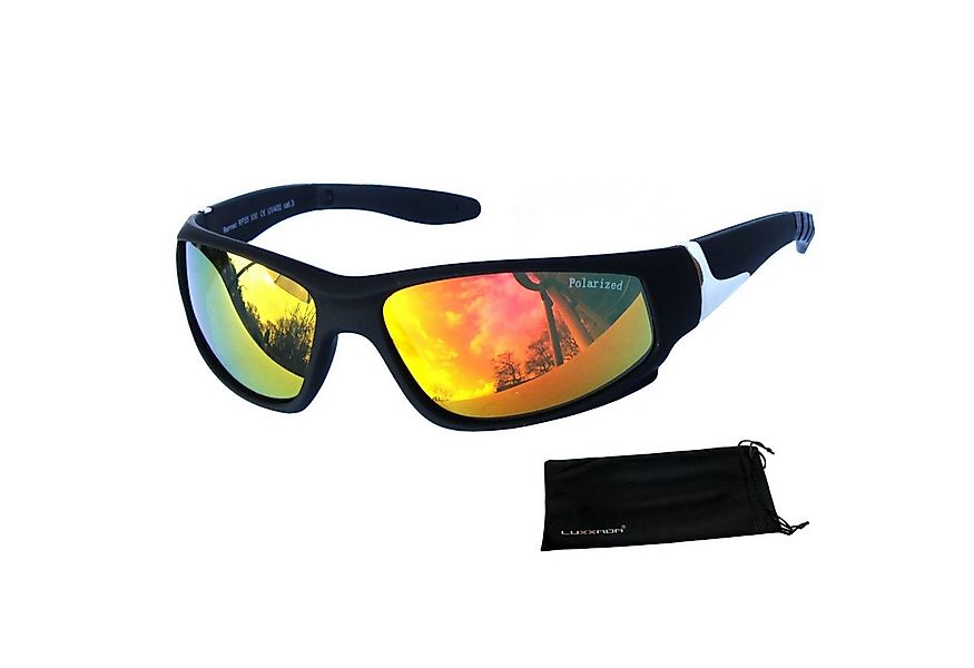 Rennec Sonnenbrille (1x Biker-Radbrille Leicht mit Brillenbeutel) Sportbril günstig online kaufen