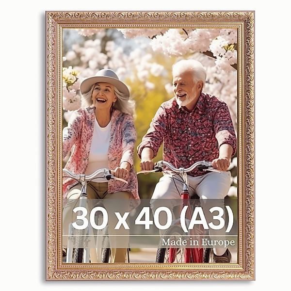 Victor (Zenith) Bilderrahmen Rubens, Bilderrahmen 30x40 cm Braun Gold A3, B günstig online kaufen