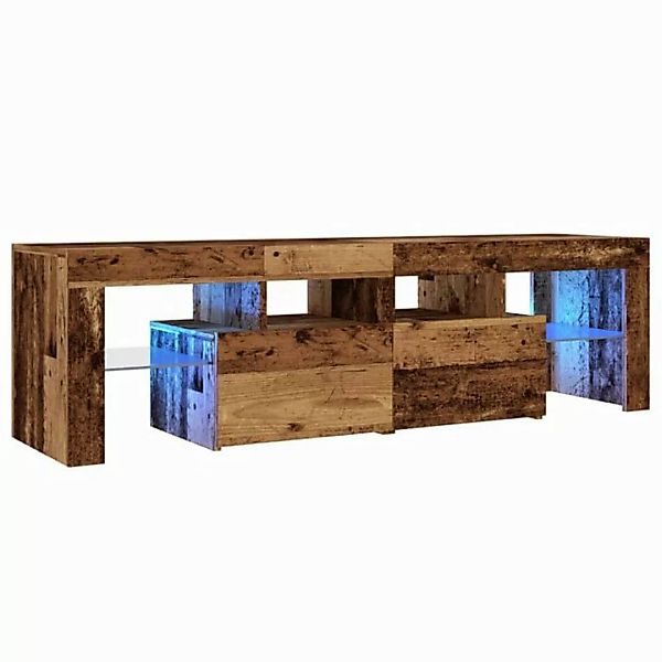 vidaXL Schrankmodule TV-Schrank mit LED Altholz-Optik 140x36,5x40 cm Holzwe günstig online kaufen