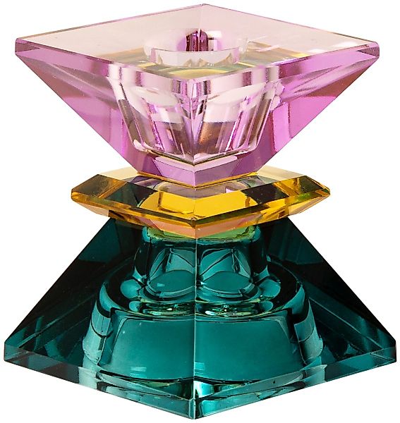 EJA International Kerzenhalter Kristall - Petrol, günstig online kaufen