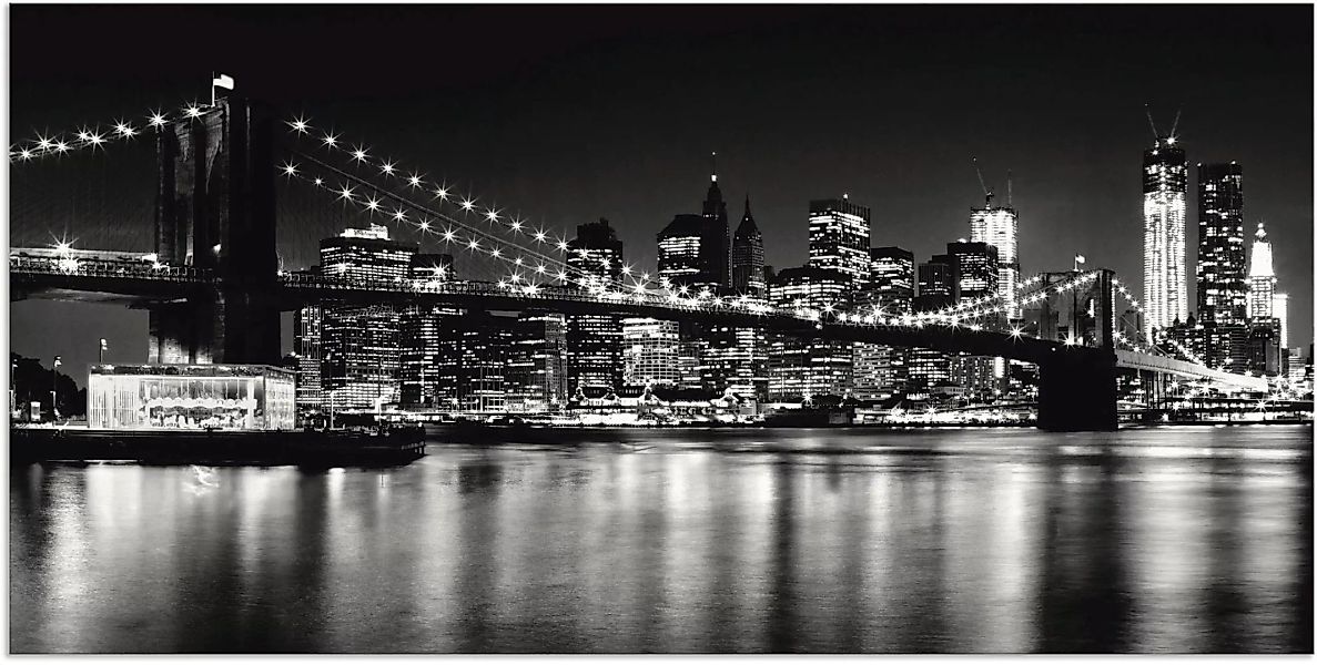 Artland Wandbild "Nächtliche Skyline Manhattan I", Amerika, (1 St.) günstig online kaufen