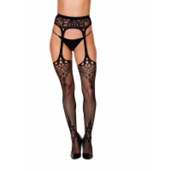 Novelty Garter Hose Diamond - One Size - Black günstig online kaufen