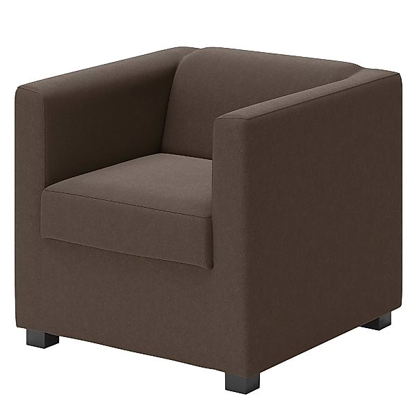 home24 loftscape Sessel Wilno I Dunkelbraun Echtleder 74x71x75 cm (BxHxT) günstig online kaufen
