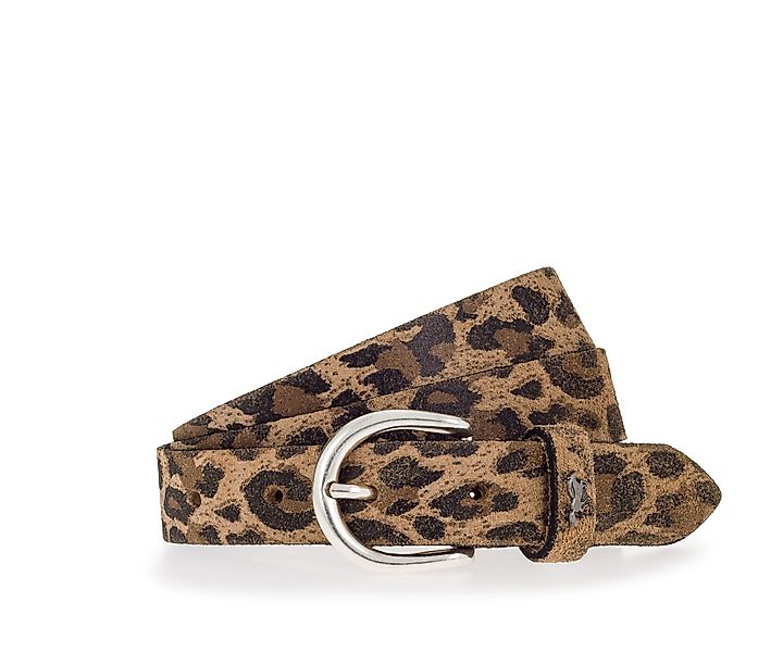 MUSTANG Ledergürtel (1-St) Modischer Animal-Print, 2,5 günstig online kaufen