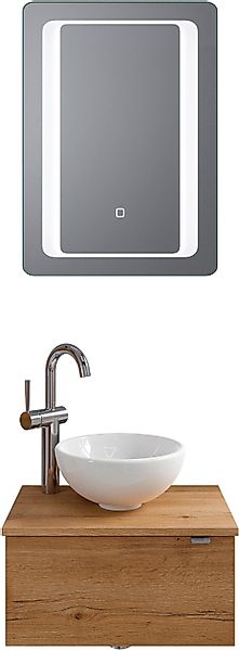 Saphir Badmöbel-Set "Serie 6915" 4 Stk. tlg. Gäste-Bad, 51 cm breit, mit LE günstig online kaufen