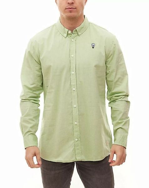 Blend Rundhalsshirt BLEND Herren Langarm-Hemd farbiges Button-Down-Shirt mi günstig online kaufen