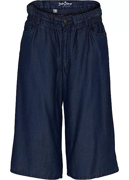 Wide Leg Jeans, High Waist, Bermuda TENCEL™ Lyocell günstig online kaufen