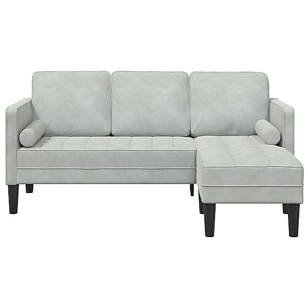 vidaXL Sofa Helles Grau Polyester Mittel Platz für Viele Sofa Rechteckig, 1 günstig online kaufen