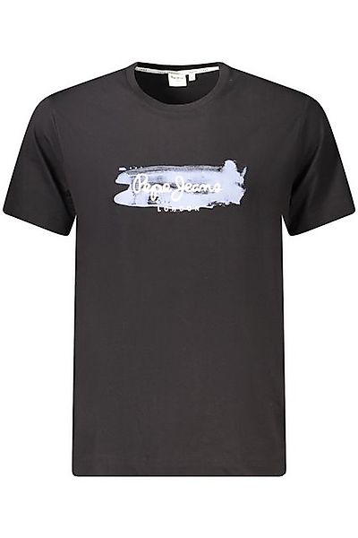 Pepe Jeans T-Shirt Herren T-Shirt Schwarz aus Nachhaltiger Baumwolle günstig online kaufen