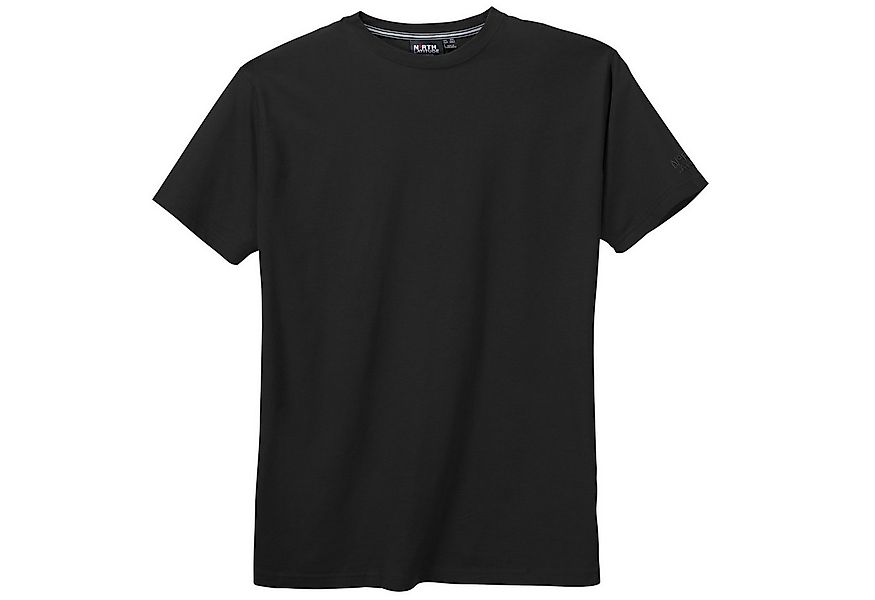 north 56 4 Rundhalsshirt North Latitude T-Shirt schwarz Übergröße günstig online kaufen