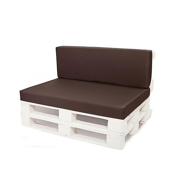 Setgarden Flat Set Palettenkissen 120x80x10cm Sitzkissen + Rückenkissen 120 günstig online kaufen