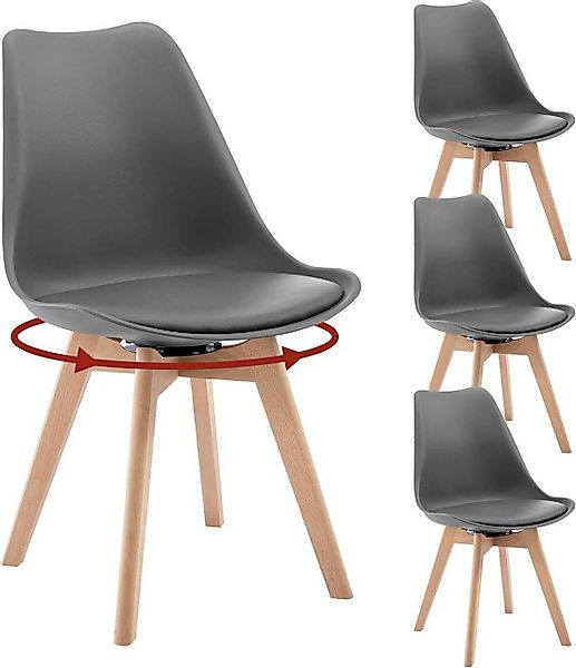 Woltu Esszimmerstuhl (4 St), drehbar 4er günstig online kaufen