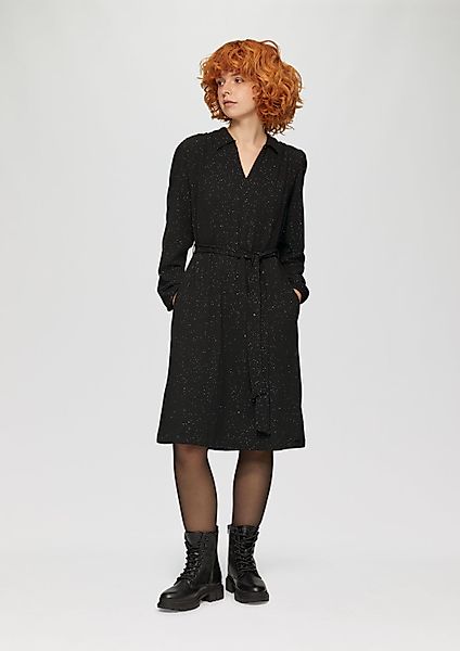 QS Minikleid Kleid Glitzerkleid mit Gürtel günstig online kaufen