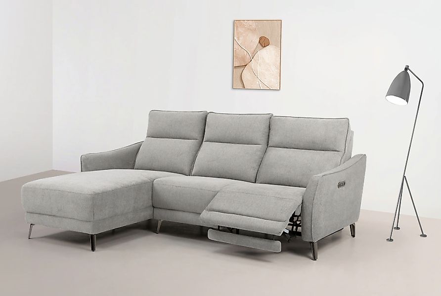 INOSIGN Ecksofa "TAYLER 3-Sitzer, L-Form (Breite 239cm), elektr. Relaxfunkt günstig online kaufen