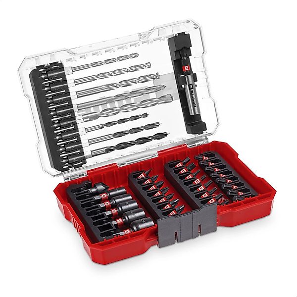Einhell Impact-Bit-Set M-Case Metall-, Stein- und Holzspiralbohrern 39-teil günstig online kaufen