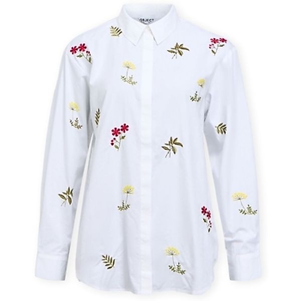 Object  Hemdbluse Jelena Shirt - White Embroidery günstig online kaufen
