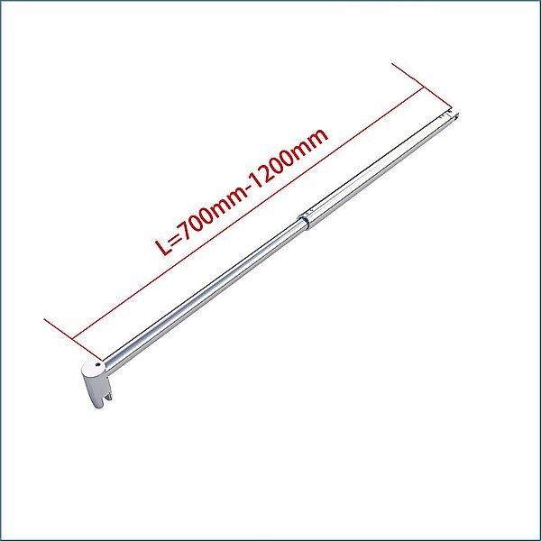 Duschparadies Duschwand-Stabilisationsstange 30-140cm Duschwand/Duschtür St günstig online kaufen