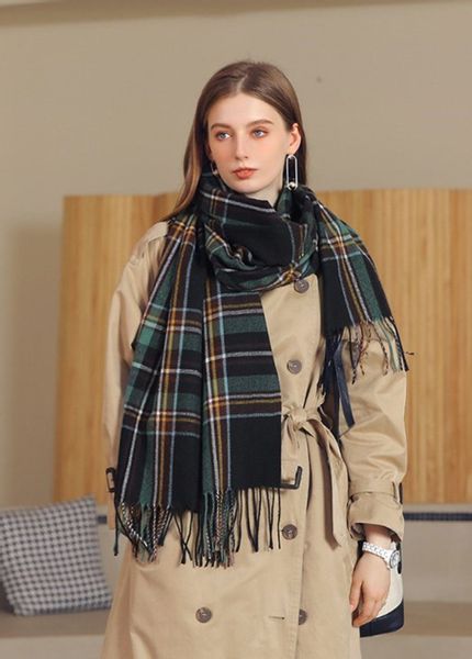 XDeer Wollschal Damen Schal,kuschelweich Karo,Winter Schal günstig online kaufen