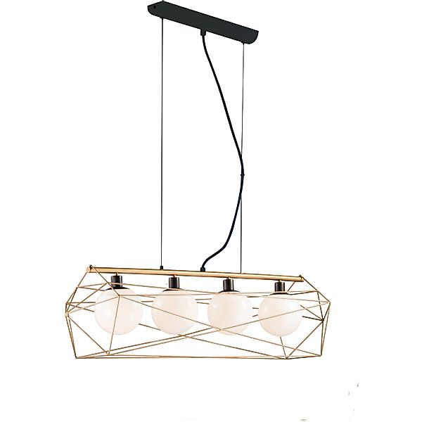 Luce Design Pendelleuchte Abraxas 1-flammig Gold-Schwarz 29,5 x 106 x 150 c günstig online kaufen