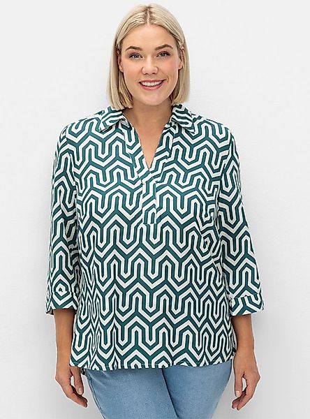 Sheego Klassische Bluse Tunika 3/4-Arm günstig online kaufen