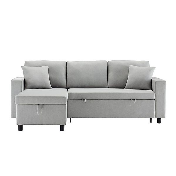 Flieks Ecksofa Schlafsofa mit Schlaffunktion und Bettkasten, Länge 219,5 cm günstig online kaufen