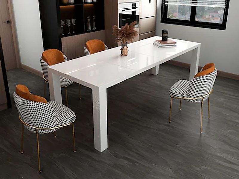 SalesFever Esstisch »Stilvoller Tisch« hochglanz lackiert, ausziehbar günstig online kaufen