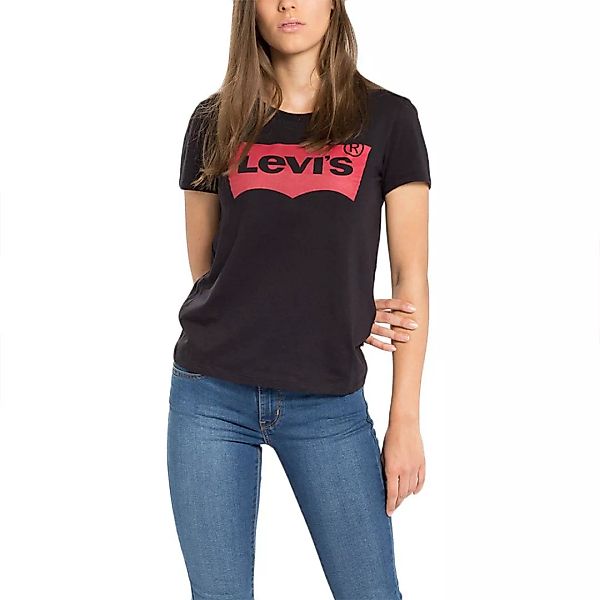 Levi´s ® The Perfect Kurzarm T-shirt XS Large Batwing Black günstig online kaufen