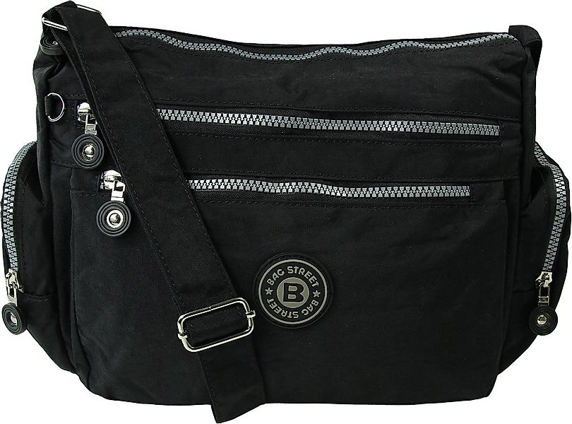 BAG STREET Schultertasche Bag Street Nylon schwarz Sportliche Damen (Schult günstig online kaufen