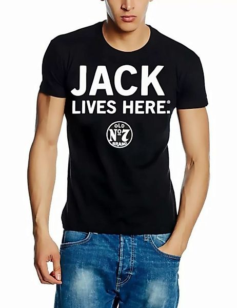 Jack Daniels T-Shirt JACK LIVES HERE Jack Daniels Herren T-Shirt Old No 7 B günstig online kaufen