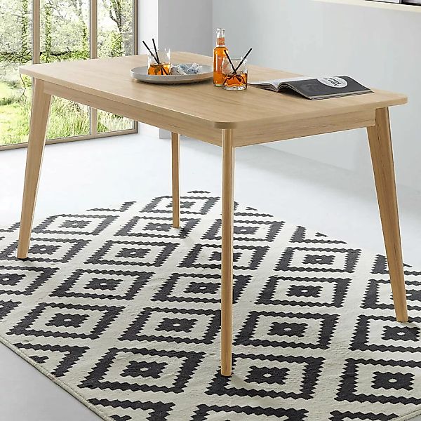 Esszimmer Tisch, ausziehbar 140-180cm, in Eiche STOCKTON-61 günstig online kaufen
