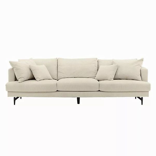 ebuy24 Sofa Sofia Sofa 3 Personen samt beige., 1 Teile günstig online kaufen