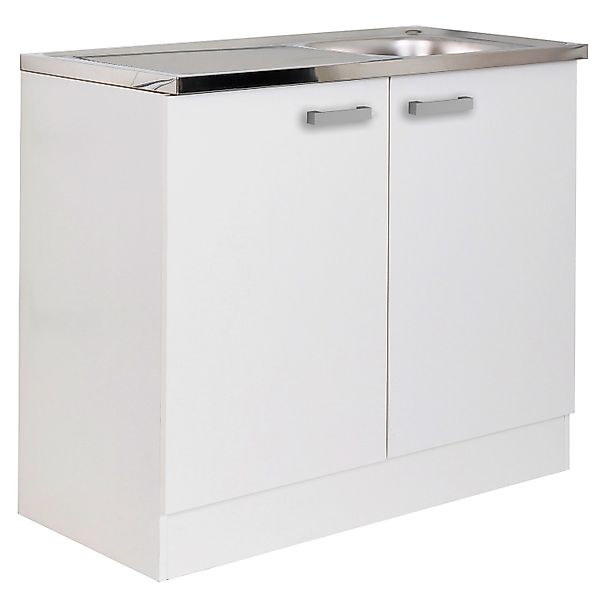 Optifit Küchen-Spülenunterschrank Salo214 mit Spülenauflage 100cmx85cmx50cm günstig online kaufen