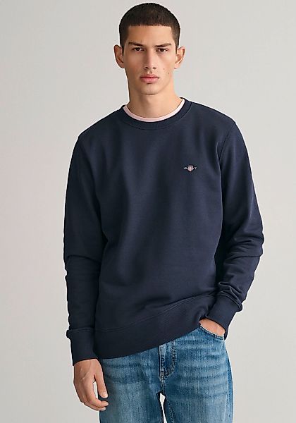 Gant Sweatshirt "REG SHIELD C-NECK SWEAT", mit Logostickerei auf der Brust günstig online kaufen