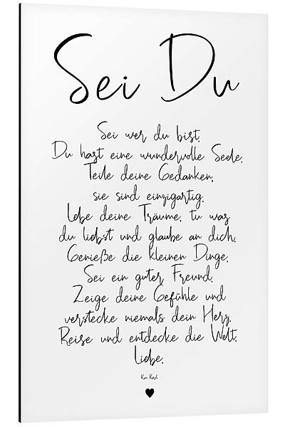 Posterlounge Wandbild Sei Du - ein günstig online kaufen