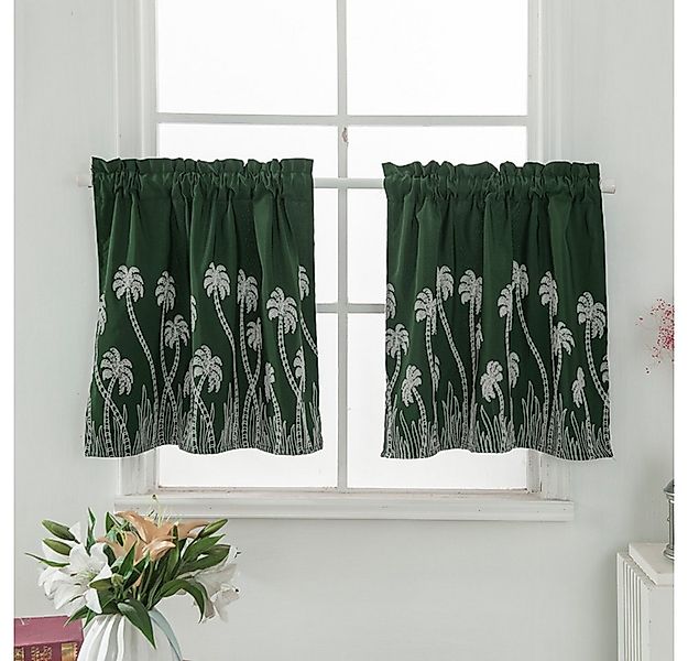 BYSURE Scheibengardine NF13WH00138 (2 St), Halbvorhang Küchenvorhang günstig online kaufen