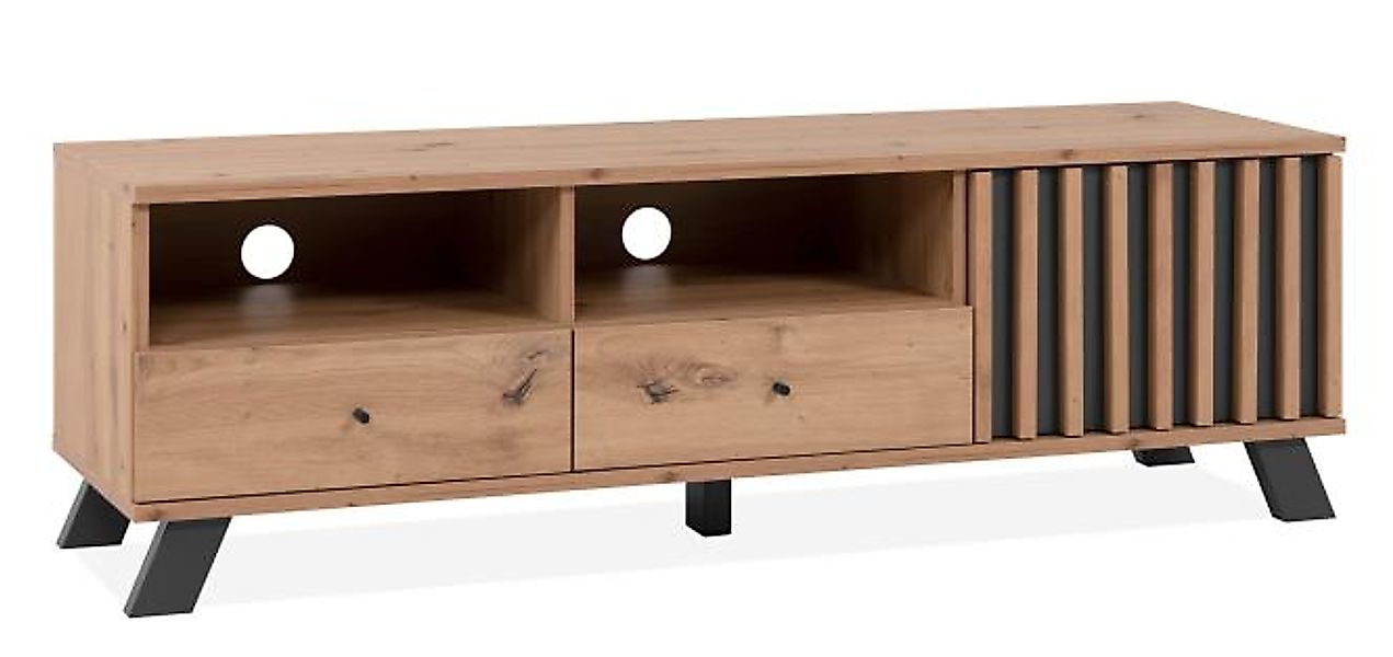 Finori TV-Board, Artisan Oak / Anthrazit B x H x T ca. 138 x 44 x 40 cm günstig online kaufen