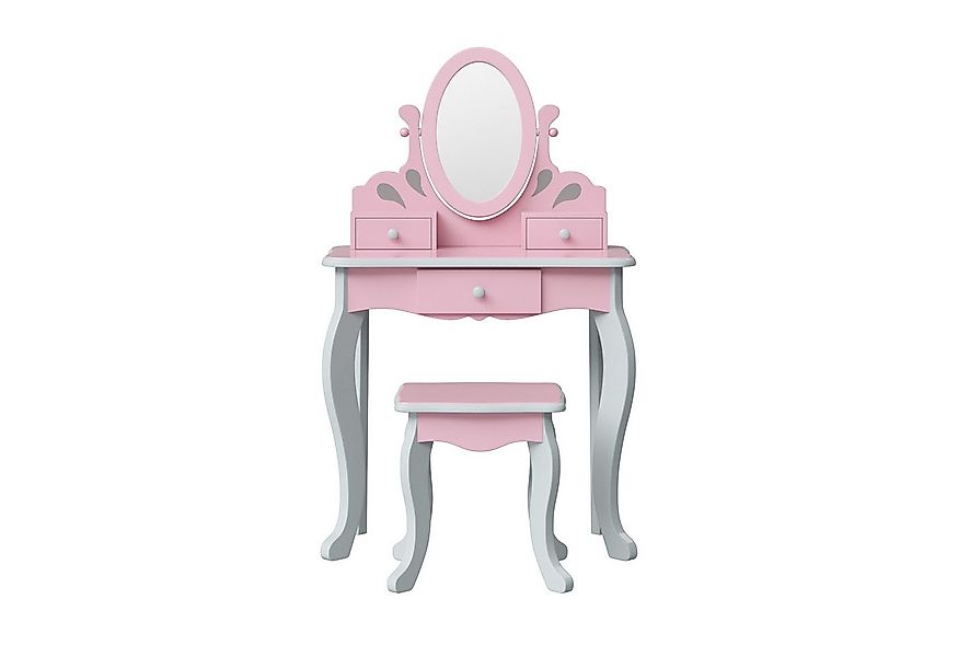 Teamson Schminktisch Princess Rapunzel Kinder-Schminktisch aus Holz mit Spi günstig online kaufen