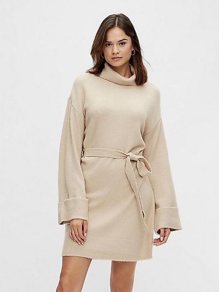 Vila Strickkleid Strick mit Rollkragen & Bindegürtel VIROLFIE (kurz) VIROLF günstig online kaufen